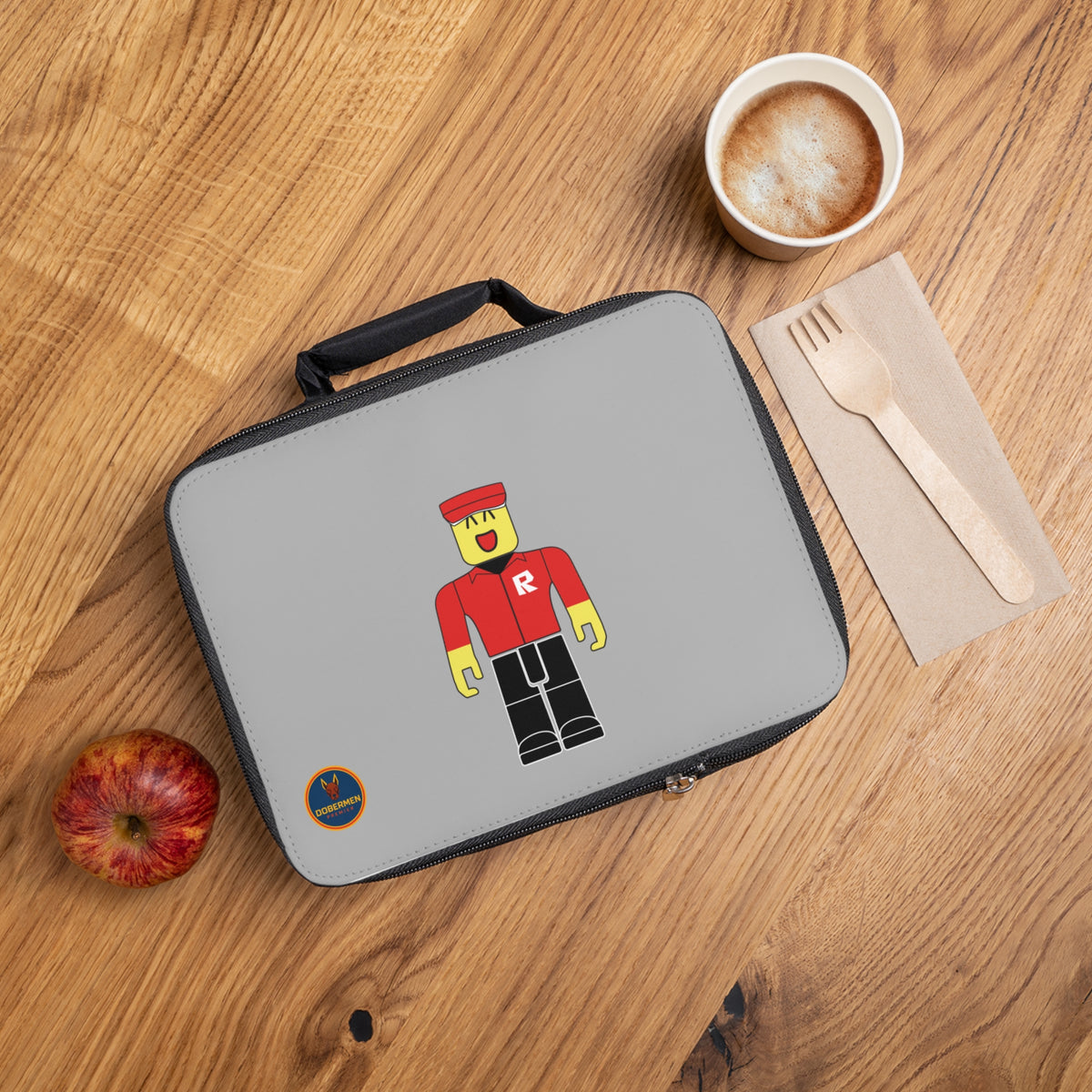 Roblox Gamer Lunch Bag Light grey