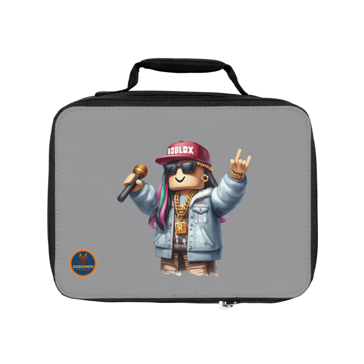 Insulated Roblox Lunch Tote Grey🎮✨⚡