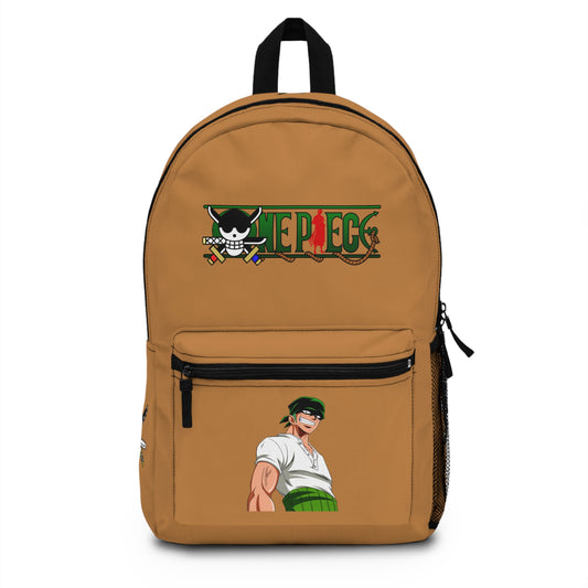 Roronoa Zoro One Piece Anime Backpack Light brown 🗡️