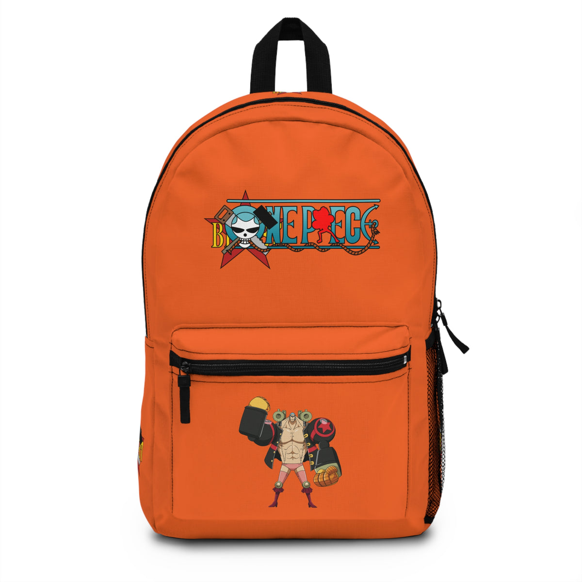 Franky One Piece Anime Backpack Orange 🔧