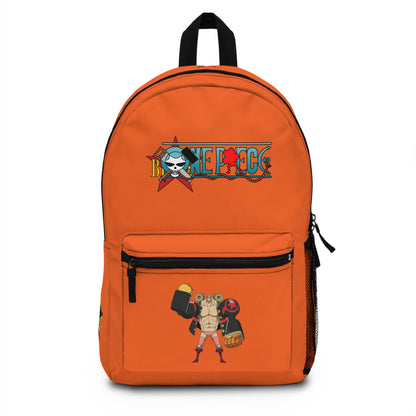 Franky One Piece Anime Backpack Orange 🔧