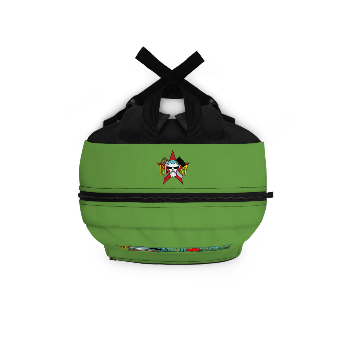 Franky One Piece Anime Backpack Green  🔧