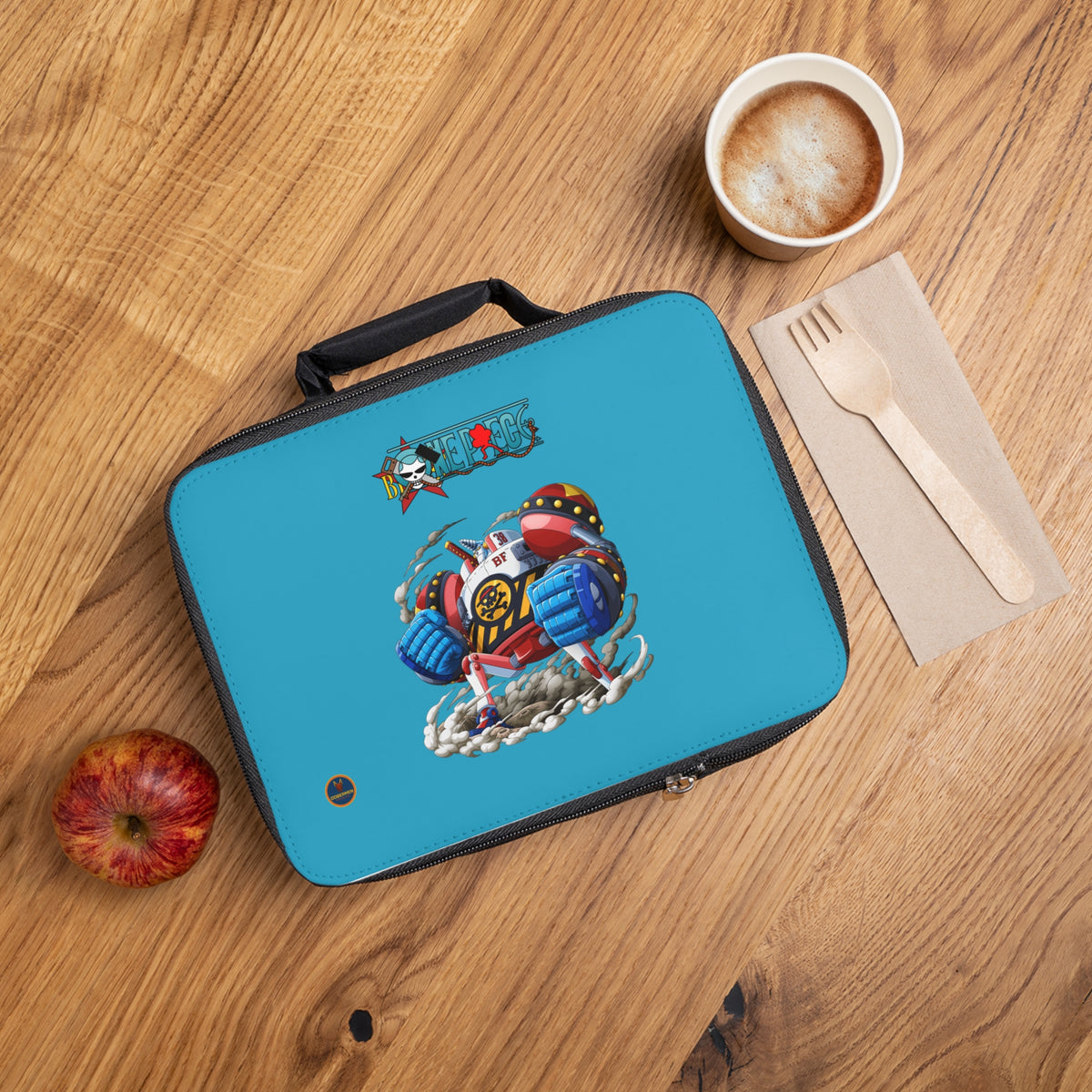Franky One Piece Anime Lunch Bag Turquoise 🍱