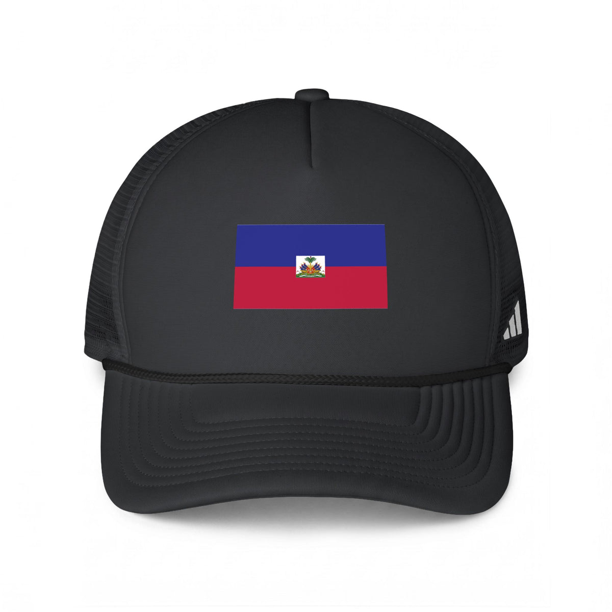 Haiti Flag Trucker Cap - Embroidered Mesh Baseball Hat