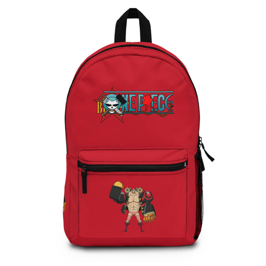 Franky One Piece Anime Backpack Dark red 🔧
