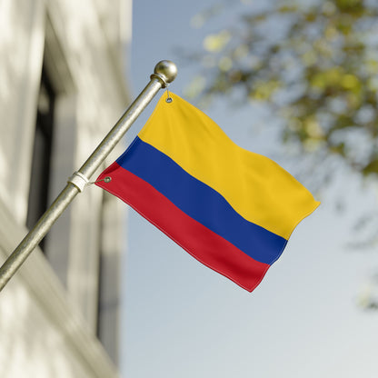 Colombian Tricolor Double-Sided Outdoor Flag — Yellow Blue Red Garden Banner