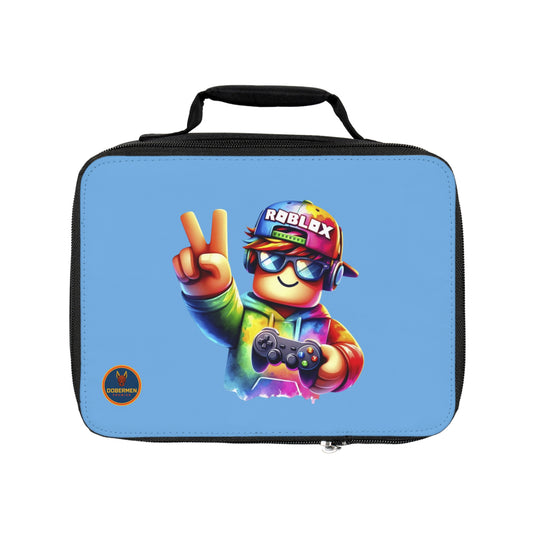 Vibrant Roblox Lunch Box Light blue 🌈 🎮🎒