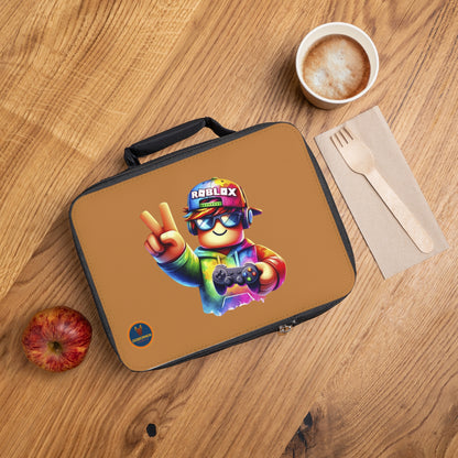 Vibrant Roblox Lunch Box Light brown 🌈 🎮🎒