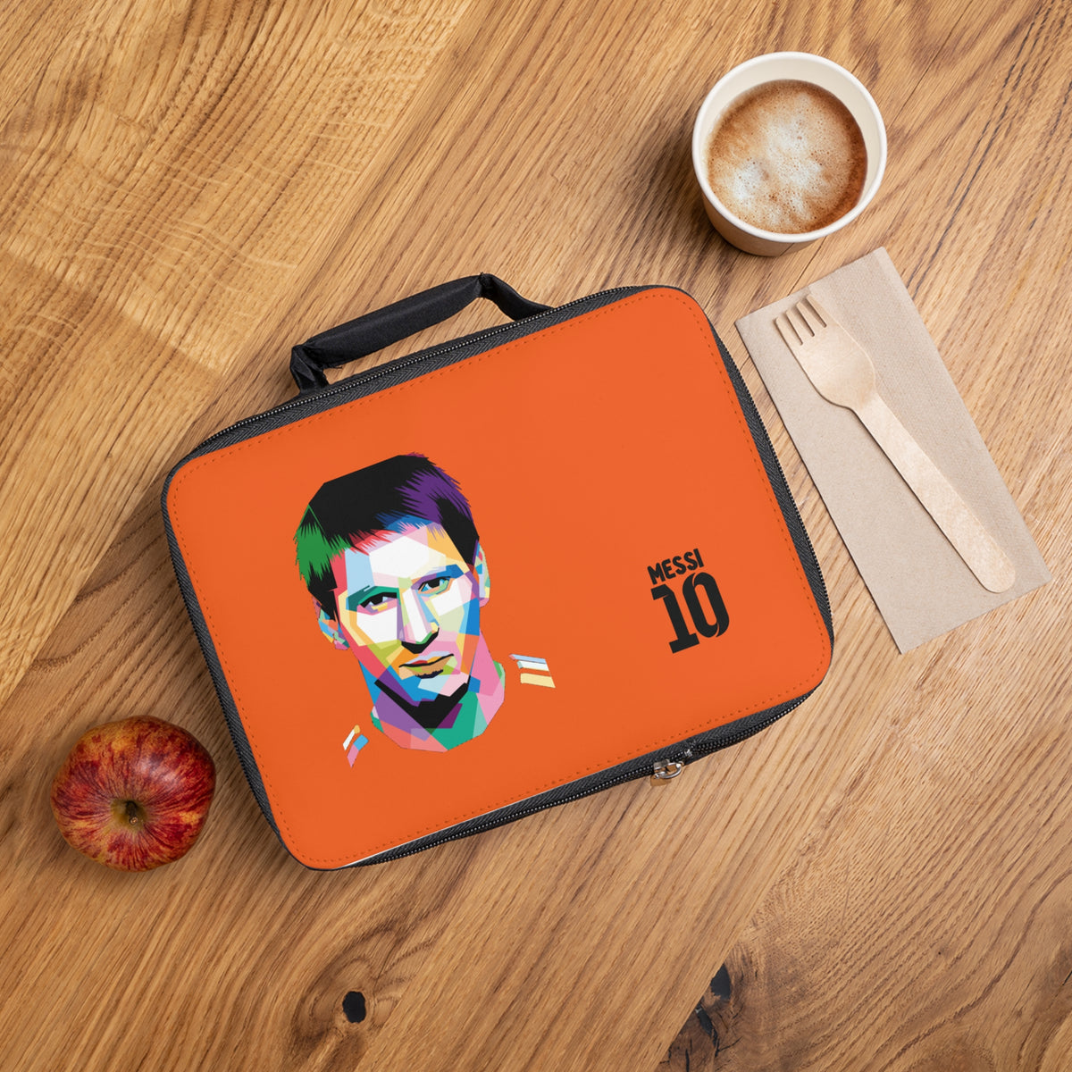 Lionel Messi LM10 Thermal Lunch Bag Orange ⚽🥶