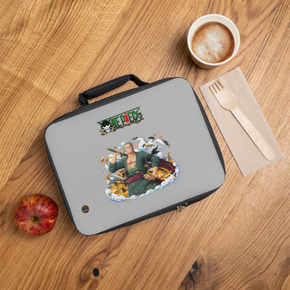 Roronoa Zoro One Piece Anime Lunch Bag Light grey 🍱