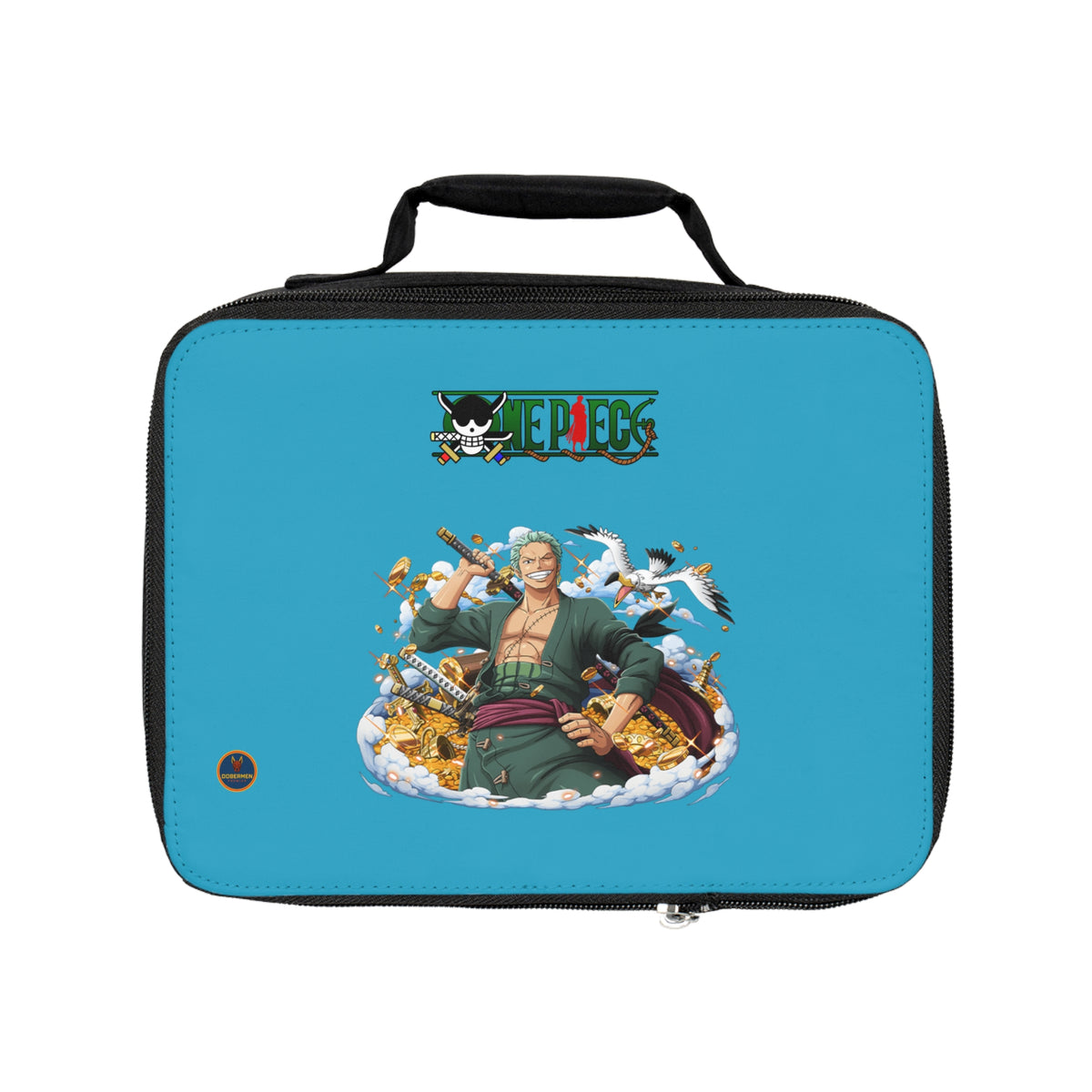 Roronoa Zoro One Piece Anime Lunch Bag Turquoise 🍱