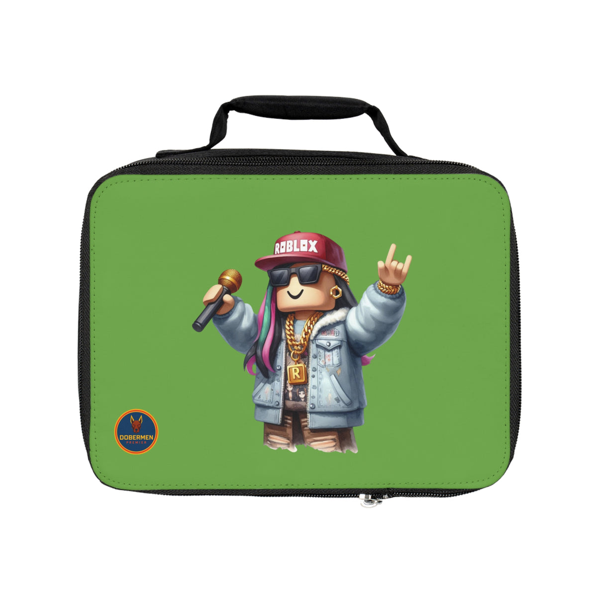 Insulated Roblox Lunch Tote Green 🎮✨⚡