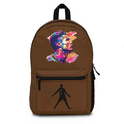 Cristiano Ronaldo CR7 School Backpack Brown 🎒⚽