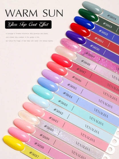 VENALISA 10ml Nail Gel Polish 90Colors HEMA/TPO Free UV LED Soak Off Long Lasting High Gloss Base TopCoat for Salon DIY Manicure