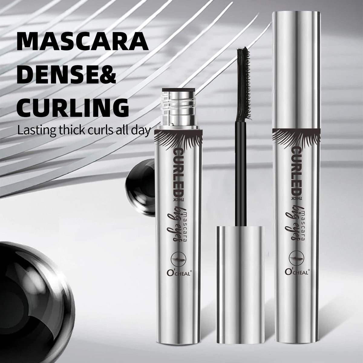 O‘cheal Mascara Black Lash Eyelash Brush 3D Silk Thick Curling Lengthening Eyes Lashes Beauty Makeup Cosmetics Extension Mascara