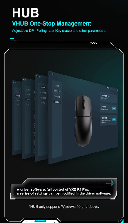 ATK VXE Dragonfly R1 Pro MAX Wireless Gaming Mouse PAW3395 R1 SE Plus Custom Esports FPS Mouse Rechargeable Lightweight Mice