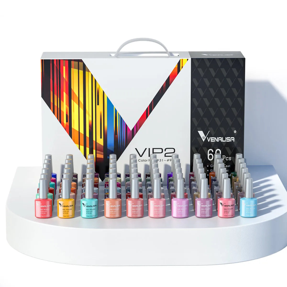 VIP5 VENALISA Gel Nail Polish Kit Hema Free Nude Pink Glitter Gorgeous Color Nail Manicure Soak off UV LED Nail Gel Varnish Set