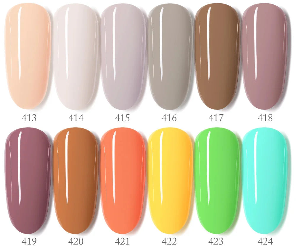 VIP5 VENALISA Gel Nail Polish Kit Hema Free Nude Pink Glitter Gorgeous Color Nail Manicure Soak off UV LED Nail Gel Varnish Set