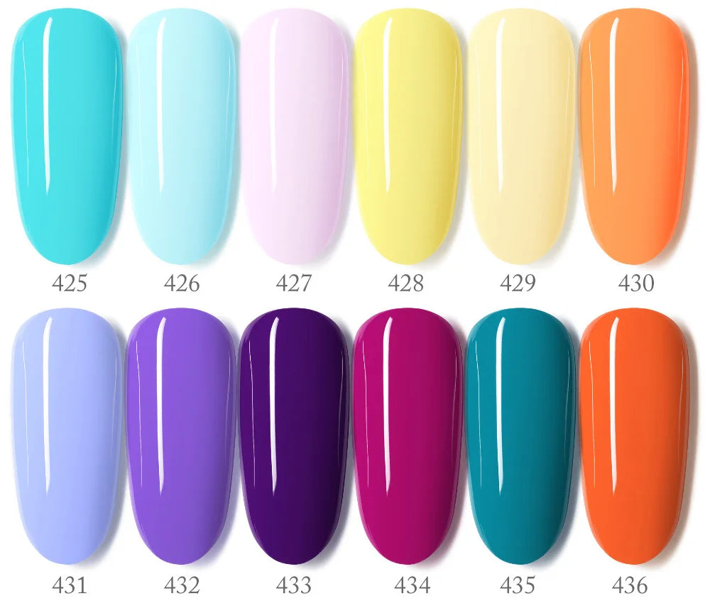 VIP5 VENALISA Gel Nail Polish Kit Hema Free Nude Pink Glitter Gorgeous Color Nail Manicure Soak off UV LED Nail Gel Varnish Set
