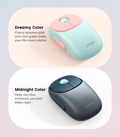 UGREEN Wireless Mouse Bluetooth 5.0 3.0 2.4G Rechargeable Mouse 4000 DPI Charging Bluetooth Mouse For MacBook iPad Tablet Laptop