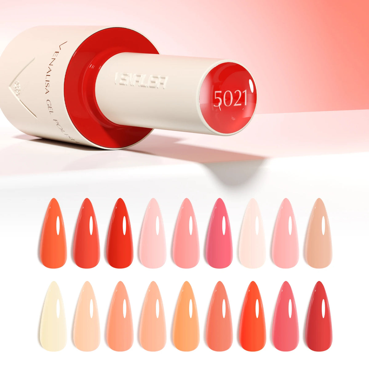 VENALISA 10ml Nail Gel Polish 90Colors HEMA/TPO Free UV LED Soak Off Long Lasting High Gloss Base TopCoat for Salon DIY Manicure