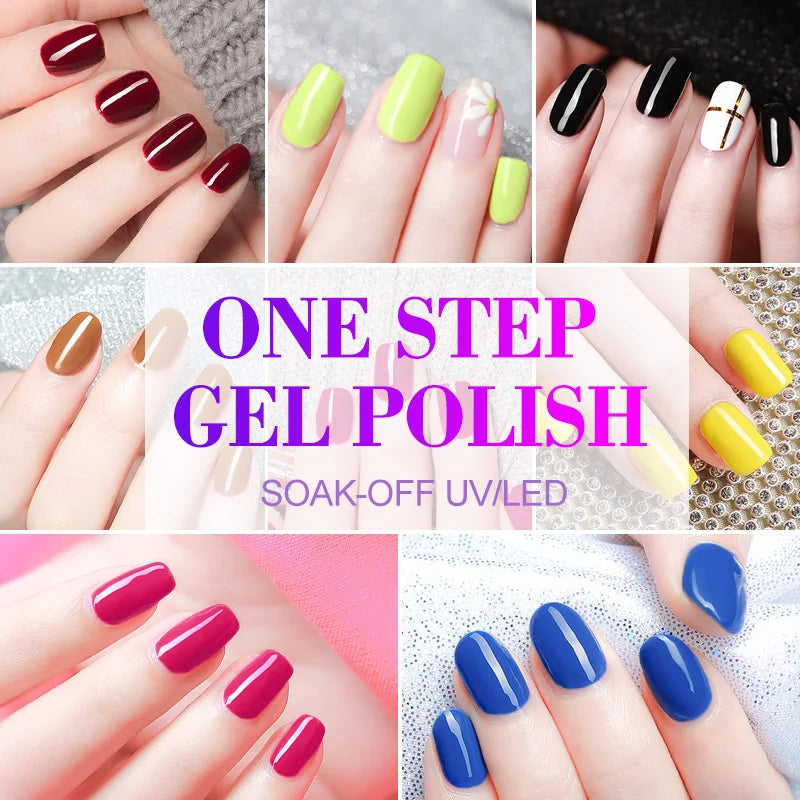 VIP5 VENALISA Gel Nail Polish Kit Hema Free Nude Pink Glitter Gorgeous Color Nail Manicure Soak off UV LED Nail Gel Varnish Set