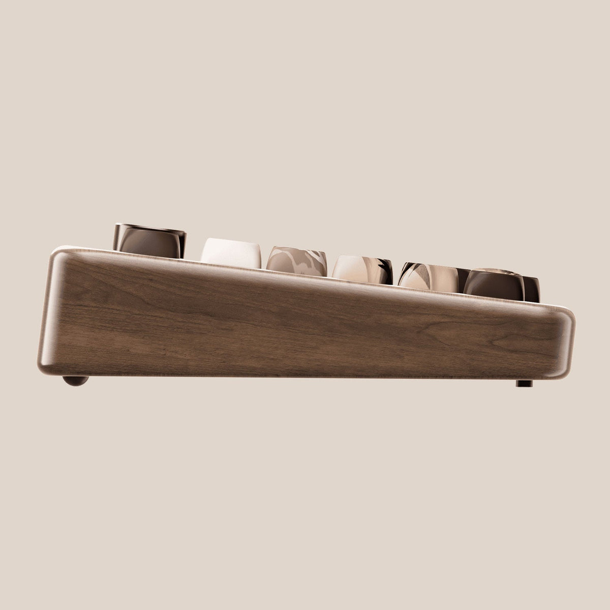 Akko MU02 75% Mountain Seclusion Wooden Mechanical Keyboard RGB Hot-swappable BT5.0/2.4G Wireless & Type-C Wired Gaming Keyboard
