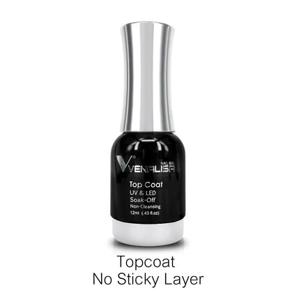 Venalisa TPO FREE Tempered Top Coat Nail Paint Gel Platinum Gel Polish Nail Soak Off UV LED Gel Polish Nail Lacquer Varnishes