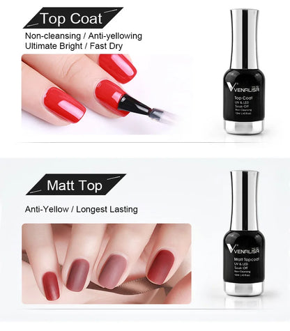 VENALISA Nail Gel Varnish TPO FREE Soak Off UV LED Organic Odorless Enamels Nail Art Colors 12ml 120Colors UV Gel Nail Polish