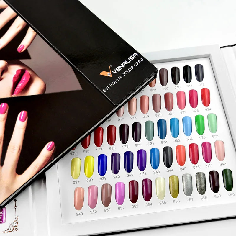 VIP5 VENALISA Gel Nail Polish Kit Hema Free Nude Pink Glitter Gorgeous Color Nail Manicure Soak off UV LED Nail Gel Varnish Set
