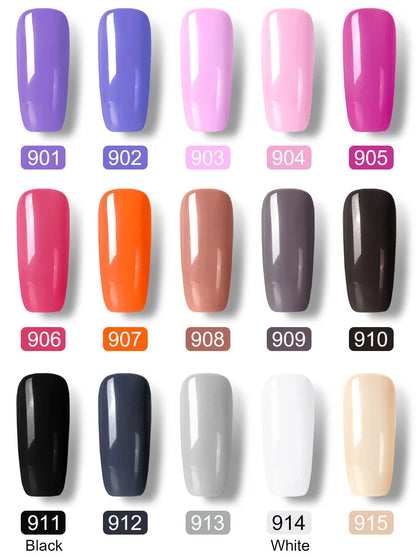 VIP5 VENALISA Gel Nail Polish Kit Hema Free Nude Pink Glitter Gorgeous Color Nail Manicure Soak off UV LED Nail Gel Varnish Set