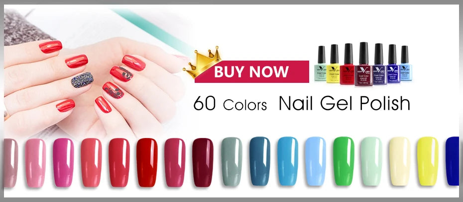 VIP5 VENALISA Gel Nail Polish Kit Hema Free Nude Pink Glitter Gorgeous Color Nail Manicure Soak off UV LED Nail Gel Varnish Set