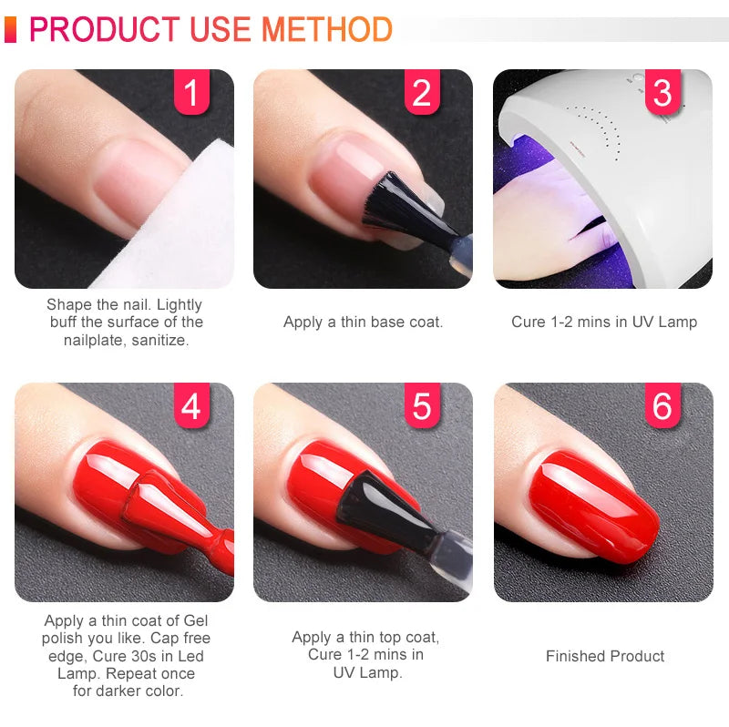 Venalisa VIP5 Nail Gel Polish HEMA/TPO FREE Full Coverage Beautiful Semi Permanent Soak Off UV LED Gel Nail Polish Gel Lacquer