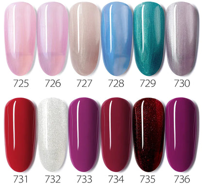 VIP5 Venalisa Nail Gel Polish Kit HEMA FREE Jelly Pink Nude Color Sparkle Gel Varnish Self Leveling Gel Nail Varnish Whole Set