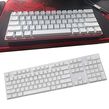104pcs Universal Mechanical Keyboard Keycaps Ergonomic Blank Keycaps For Cherry MX Mechanical Keyboard Replacement Backlit Key