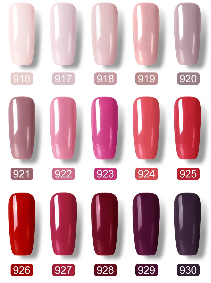 VIP5 VENALISA Gel Nail Polish Kit Hema Free Nude Pink Glitter Gorgeous Color Nail Manicure Soak off UV LED Nail Gel Varnish Set