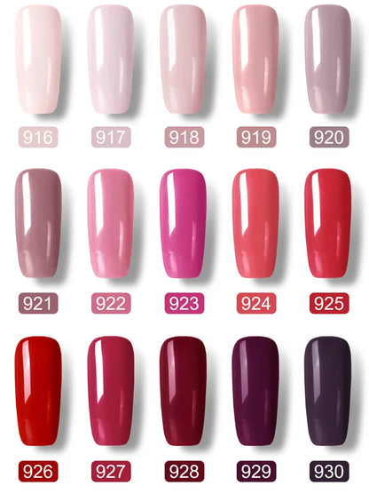 VIP5 VENALISA Gel Nail Polish Kit Hema Free Nude Pink Glitter Gorgeous Color Nail Manicure Soak off UV LED Nail Gel Varnish Set