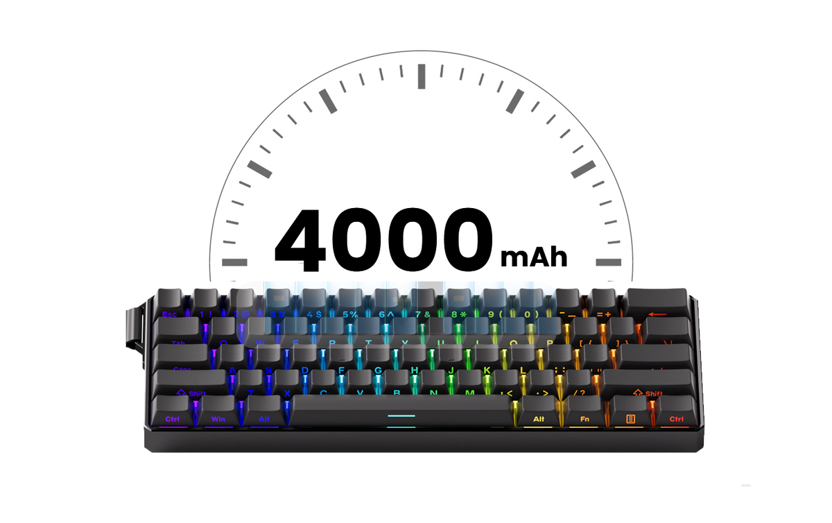 Akko MonsGeek FUN60 Mechanical Keyboard Magnetic Switch 60% Gaming Keyboards Rapid Trigger 0.01mm 8K ARGB HE/TMR Custom Keyboard