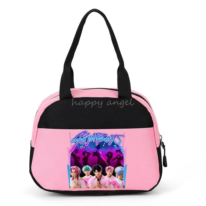 New Lunch Bags KPop Demon Hunters Print Women Men Large Capacity Picnic Drink Thermal Bag Portable Outdoor Food Lunch Handbags