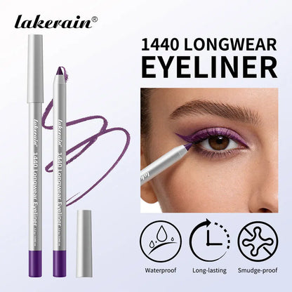 Lakerain Smooth Waterproof Eyeliner Pen Quick-Drying Long-Lasting Sweat-Proof Smudge-Proof for Perfect Makeup Application