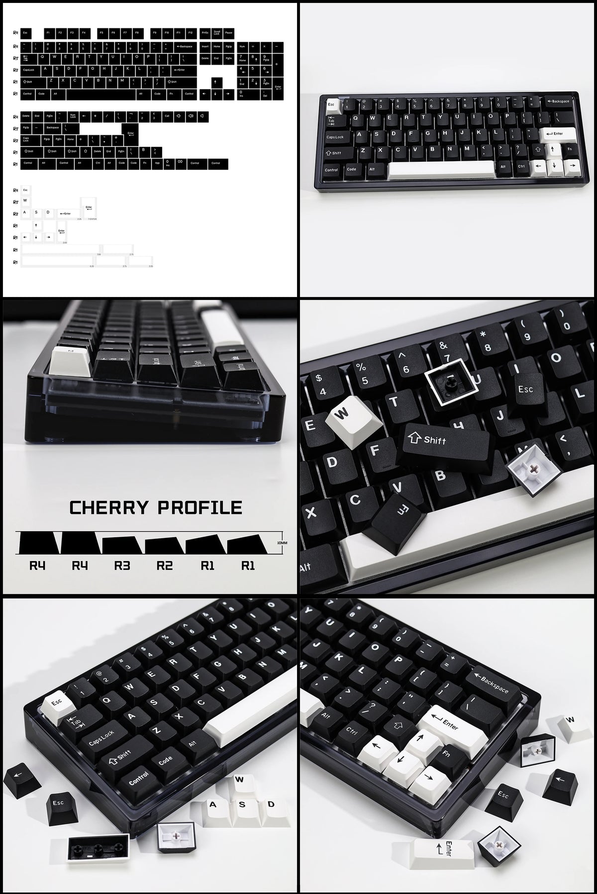 KBDiy GMK Keycap Double Shot GMK Olivia Shoko Jamon WOB Red Samurai Botanical PBT Keycaps Cherry Profile for Mechanical Keyboard