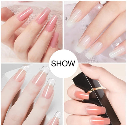 LNWPYH Gel Nail Polish Set Nail Gel Kit 26 Color Semi Permanent UV Led Gel Varnish Soak Off Nail Lacquers Base Coat Top Coat Kit