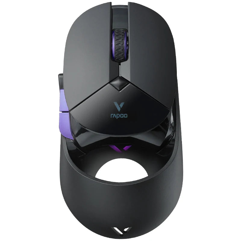 Rapoo VT960PRO Wired/ Wireless Gaming Mouse PAW3395 Sensor 26000 DPI OLED Display 9 Programmable Buttons On-Board Memory Black