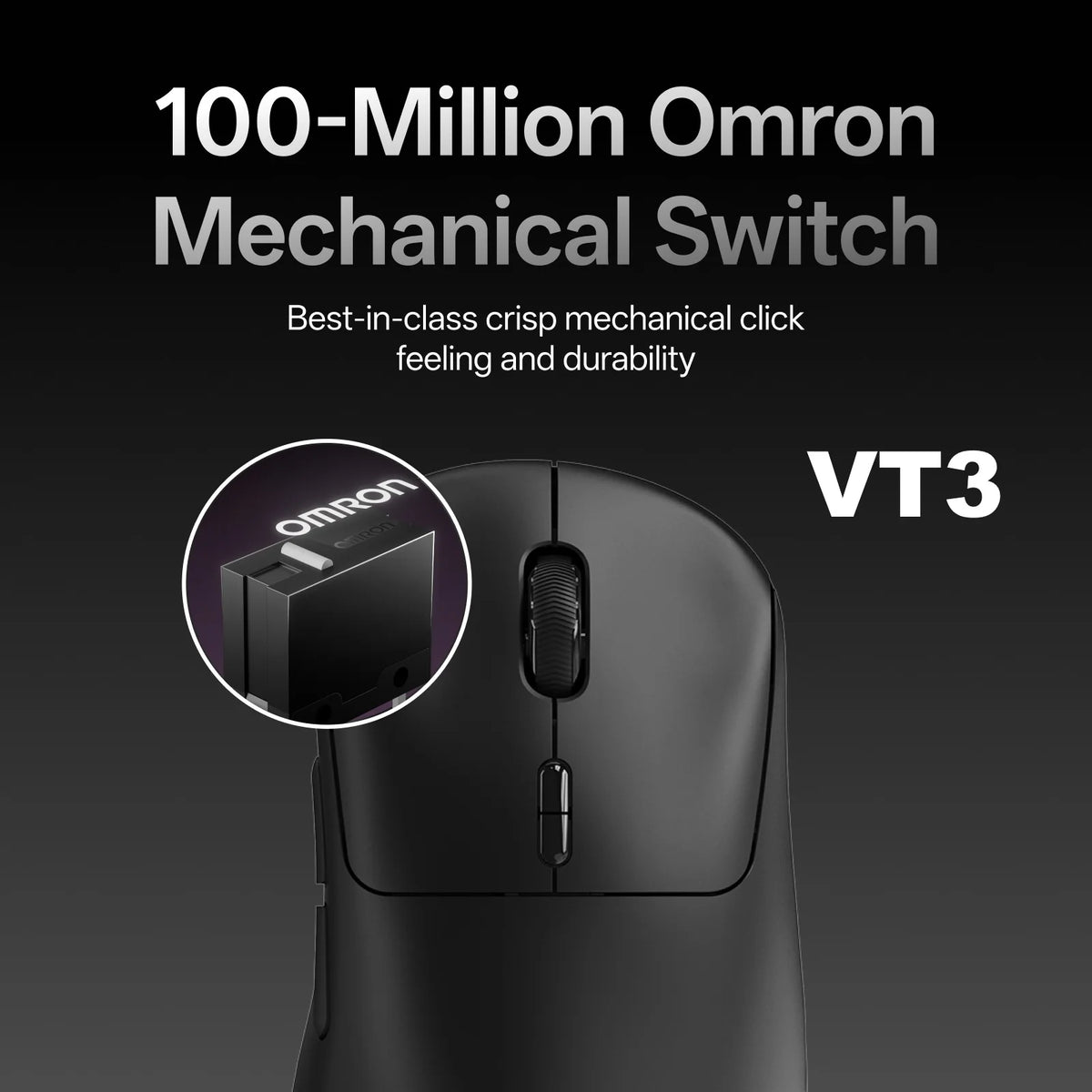 Rapoo VT3 /VT3 MAX Wireless Gaming Mouse True 8K Wireless Polling Rate 53g Lightweight Up to 750Hr Battery Life Macro Enabled