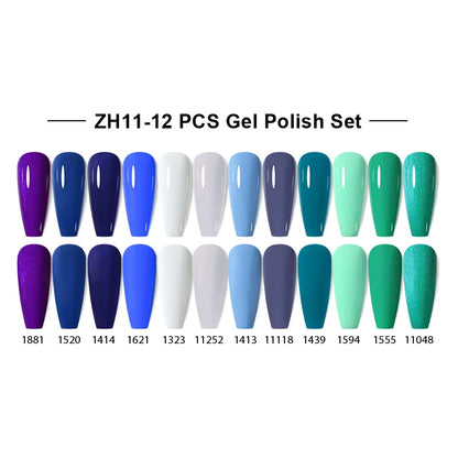 NAILCO 15ml Gel Nail Polish Set 30pcs/Lot Gel Polish Nail Soak Off UV LED Semi-Permanent Varnishes Nail Art Salon Free Shipping