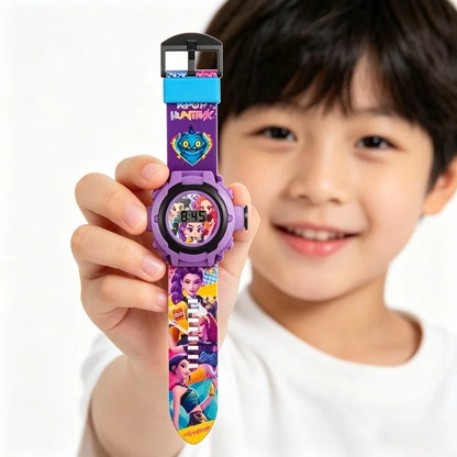 K-Pop HUNTRX Projection Watch: Bandai Multi-Functional Timepiece