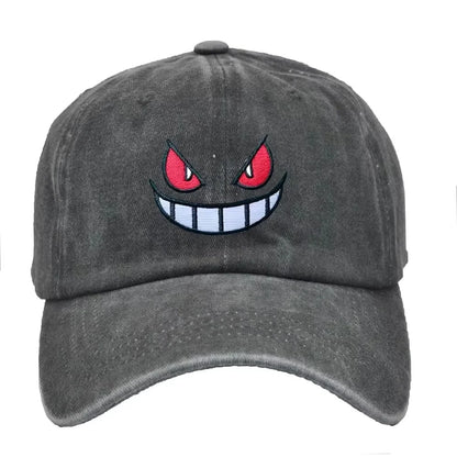 Anime Pokemon Hats Pocket Gengar Unisex Solid Color Summer Sunburn Protection Baseball Caps Adjustable Sunshade Hat Gifts