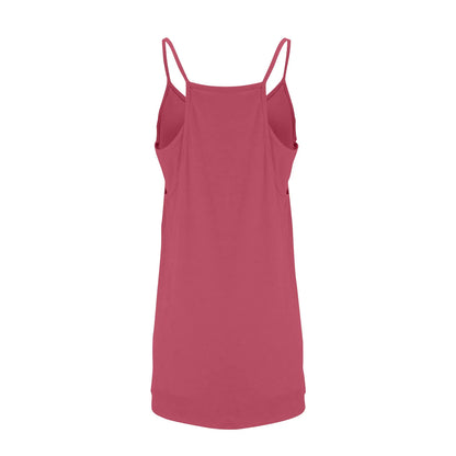 Women's Tennis Dress Solid Color Pocket Sexy Suspender Fake Two-piece Loose Breathable Comfortable Sports Dress