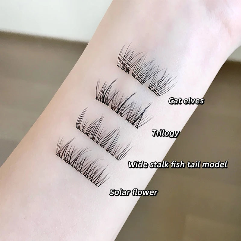 Gege bear Glue-free False eyelashes: A Lazy Person's Trilogy - Natural and Seamless Beginner's Sunflower Eyelashes