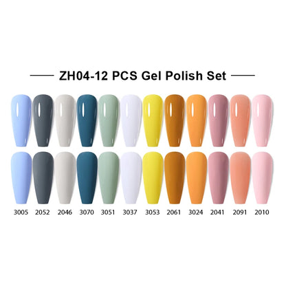 NAILCO 15ml Gel Nail Polish Set 30pcs/Lot Gel Polish Nail Soak Off UV LED Semi-Permanent Varnishes Nail Art Salon Free Shipping